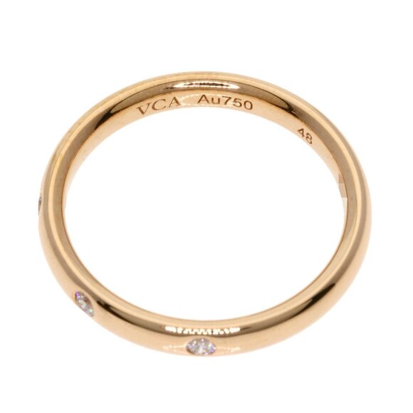 VAN CLEEF & ARPELS 18k Rose Gold Diamond Ring #48 - Picture 5 of 9